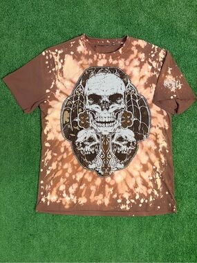 Rebel Vengeance Tie Dye Embroidered T-Shirt